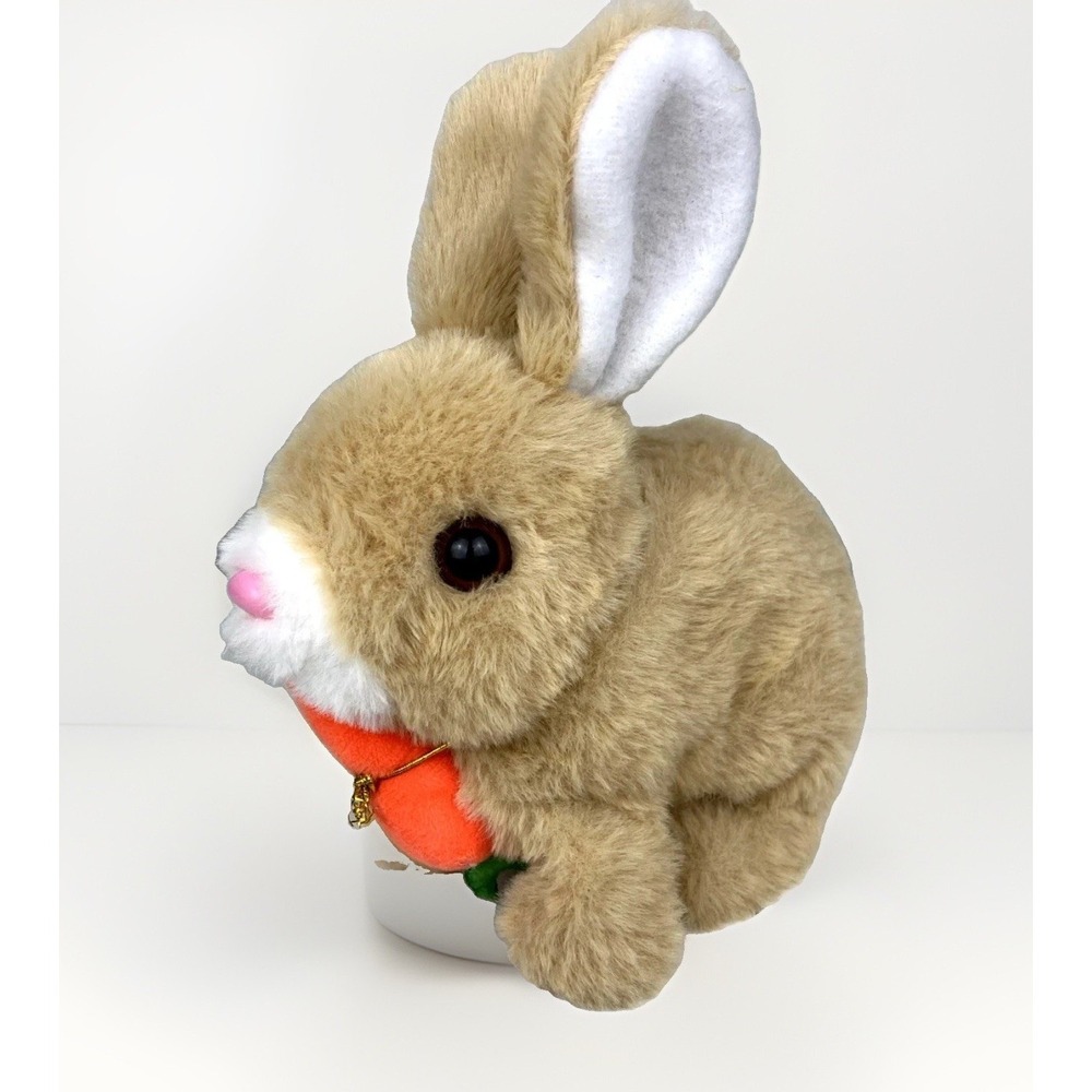 Electric Rabbit Interactive Plush Toys Bunny With Carrot Walking Wiggle Works